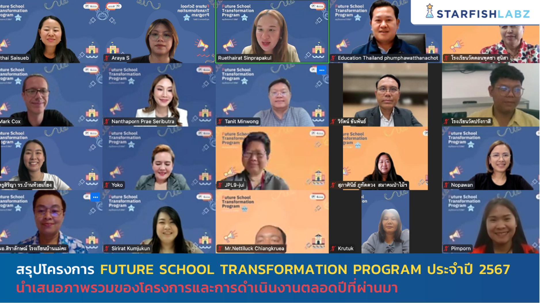 สรุปโครงการ Future School Transformation Program ประจำปี 2567